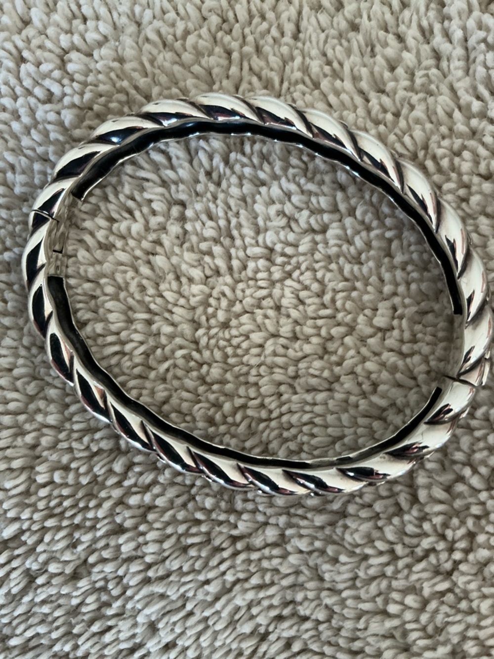 David Yurman Silver Woven Cable Bracelet - Picture 6 of 7